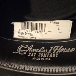 made in the usa charlie horse vaquero ladies hat large